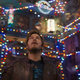 peter surrounded by lights